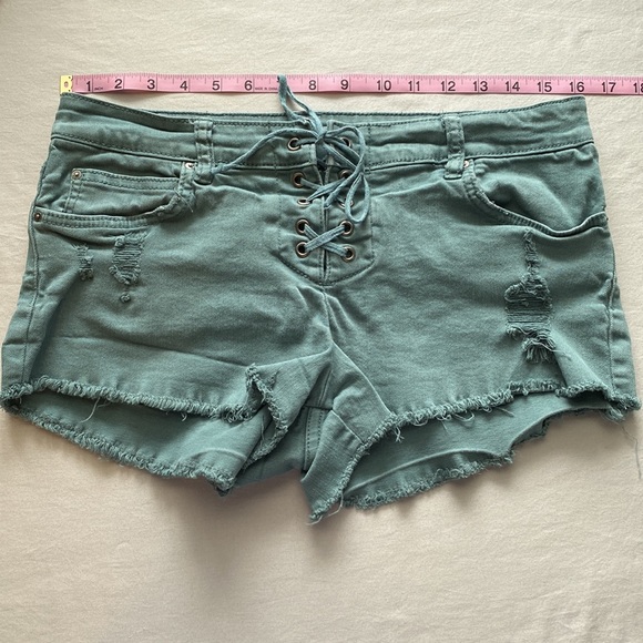 Billabong Lace up Blue Shorts - Picture 5 of 6